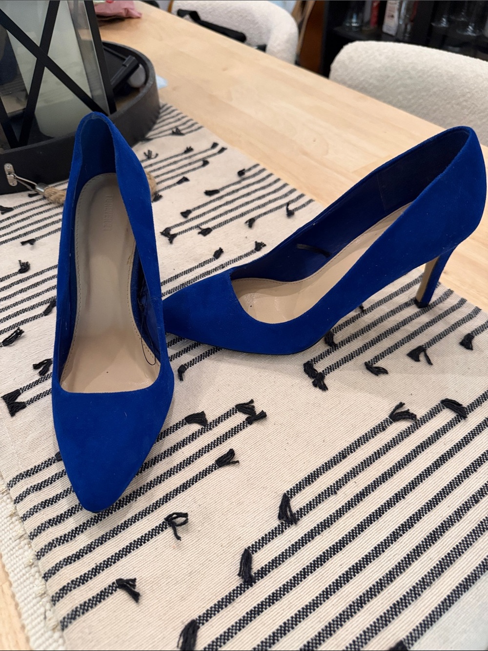 Forever 21 Cobalt Blue Pointed Toe Suede Pumps
